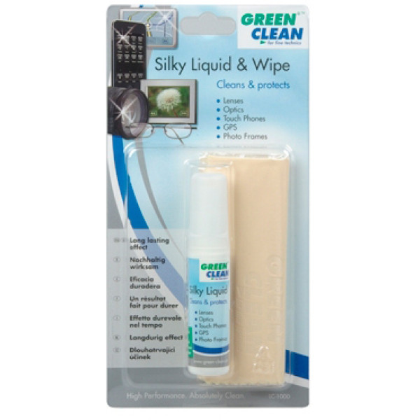 Набор для чистки оптики Green Clean Silky Liquid&Silky Wipe LC-1000